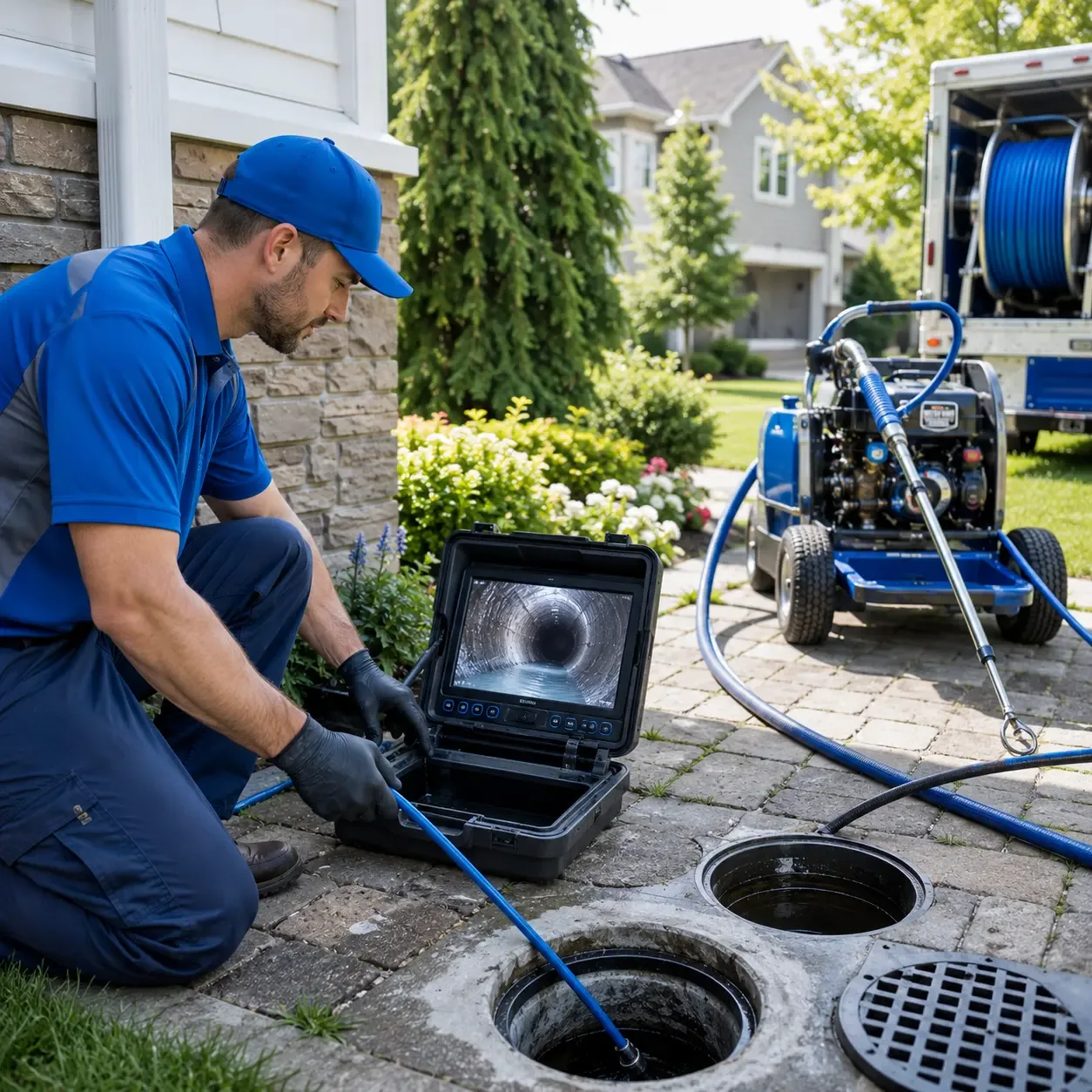 Outdoor drain cleaning professionals serving Fresno, OH